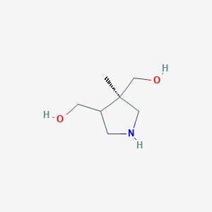 [(4R)-4-(hydroxymethyl)-4-methylpyrrolidin-3-yl]methanol