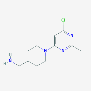(1-(6-Chloro-2-methylpyrimidin-4-yl)piperidin-4-yl)methanamine