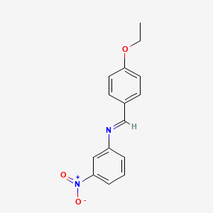 N-[(E)-(4-ethoxyphenyl)methylidene]-3-nitroaniline