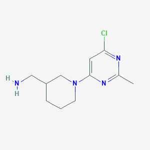 molecular formula C11H17ClN4 B1480102 (1-(6-氯-2-甲基嘧啶-4-基)哌啶-3-基)甲胺 CAS No. 2090956-09-3
