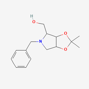 (5-Benzyl-2,2-dimethyl-3a,4,6,6a-tetrahydro-[1,3]dioxolo[4,5-c]pyrrol-4-yl)methanol