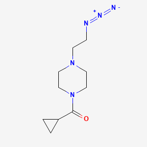 molecular formula C10H17N5O B1480103 (4-(2-Azidoethyl)piperazin-1-yl)(cyclopropyl)methanone CAS No. 2098143-29-2