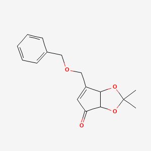 6-((Benzyloxy)methyl)-2,2-dimethyl-3a,6a-dihydro-4H-cyclopenta[d][1,3]dioxol-4-one