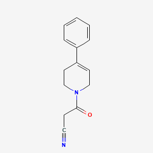 3-oxo-3-(4-phenyl-3,6-dihydropyridin-1(2H)-yl)propanenitrile