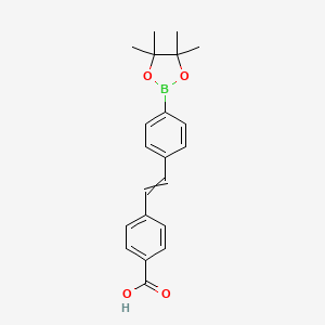 (E)-4-(4-(4,4,5,5-tetramethyl-1,3,2-dioxaborolan-2-yl)styryl)benzoic acid