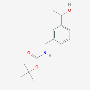 tert-butyl N-[[3-[(1S)-1-hydroxyethyl]phenyl]methyl]carbamate