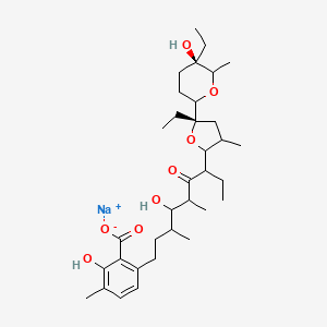 Lasalocid-A (sodium);Ionophore X-537A (sodium);Antibiotic X-537A (sodium)