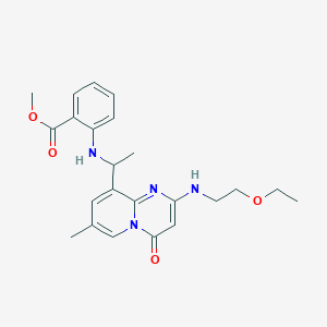 Methyl 2-[1-[2-(2-ethoxyethylamino)-7-methyl-4-oxopyrido[1,2-a]pyrimidin-9-yl]ethylamino]benzoate