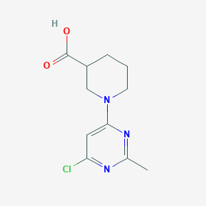 1-(6-Chloro-2-methylpyrimidin-4-yl)piperidine-3-carboxylic acid