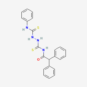 2,2-diphenyl-N-{[2-(phenylcarbamothioyl)hydrazinyl]carbonothioyl}acetamide