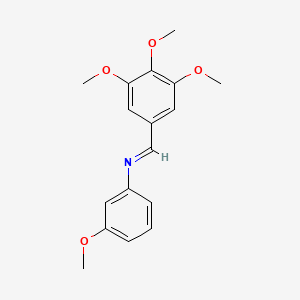 N1-(3,4,5-Trimethoxybenzylidene)-3-methoxyaniline