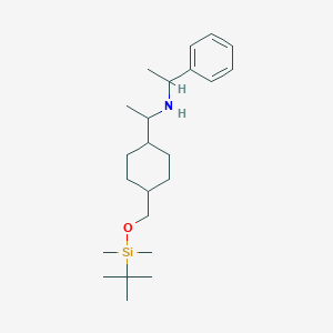 1-[4-[[tert-butyl(dimethyl)silyl]oxymethyl]cyclohexyl]-N-(1-phenylethyl)ethanamine