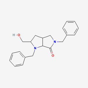 rel-(2R,3aR,6aR)-1,5-Dibenzyl-2-(hydroxymethyl)hexahydropyrrolo[3,4-b]pyrrol-6(1H)-one