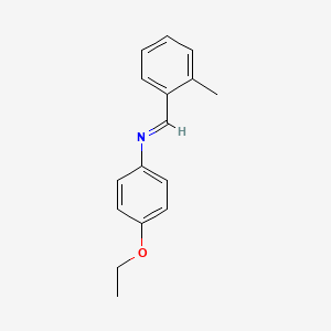 4-ethoxy-N-[(E)-(2-methylphenyl)methylidene]aniline