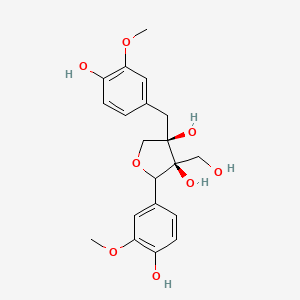 (2R,3S,4R)-Tetrahydro-2-(4-hydroxy-3-methoxyphenyl)-4-[(4-hydroxy-3-methoxyphenyl)methyl]-3-(hydroxymethyl)-3,4-furandiol; Vladinol A