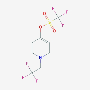 Methanesulfonic acid, 1,1,1-trifluoro-, 1,2,3,6-tetrahydro-1-(2,2,2-trifluoroethyl)-4-pyridinyl ester