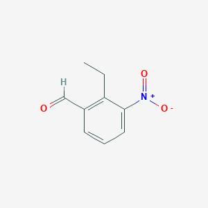 molecular formula C9H9NO3 B14801132 2-Ethyl-3-nitrobenzaldehyde 