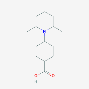 4-(2,6-Dimethylpiperidin-1-yl)cyclohexane-1-carboxylic acid
