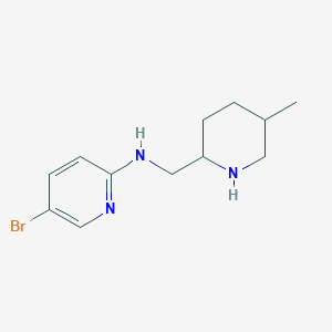 5-bromo-N-[(5-methylpiperidin-2-yl)methyl]pyridin-2-amine