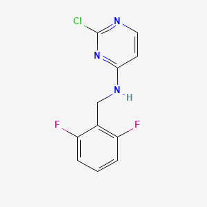 molecular formula C11H8ClF2N3 B1480118 2-氯-N-(2,6-二氟苄基)嘧啶-4-胺 CAS No. 2097958-36-4