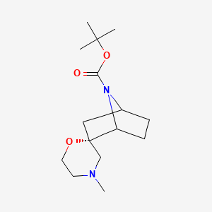 Spiro[7-azabicyclo[2.2.1]heptane-2,2'-morpholine]-7-carboxylic acid, 4'-methyl-, 1,1-dimethylethyl ester, (1S,2S,4R)-