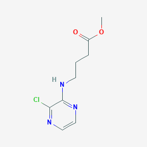 molecular formula C9H12ClN3O2 B1480119 Methyl 4-((3-chloropyrazin-2-yl)amino)butanoate CAS No. 2098075-33-1