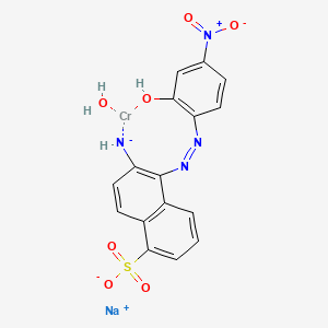 6-Amino-5-(2-hydroxy-4-nitrophenyl)azonaphthalene-1-sulphonatohydroxychromate (sodium salt)