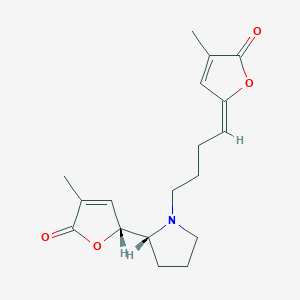 molecular formula C18H23NO4 B14801218 Pandamarilactonine A 