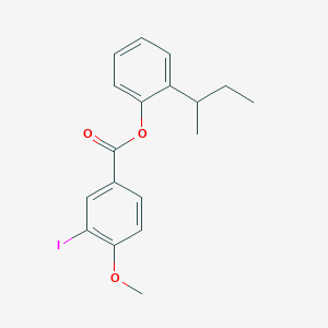 2-(Butan-2-yl)phenyl 3-iodo-4-methoxybenzoate