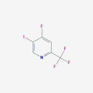 molecular formula C6H2F4IN B14801232 4-Fluoro-5-iodo-2-trifluoromethyl-pyridine 