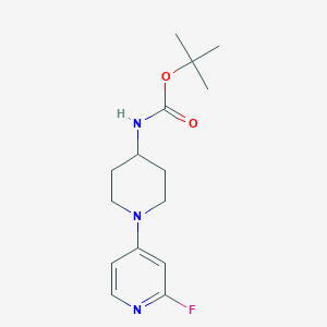 molecular formula C15H22FN3O2 B1480131 Tert-butyl (1-(2-fluoropyridin-4-yl)piperidin-4-yl)carbamate CAS No. 2098117-07-6