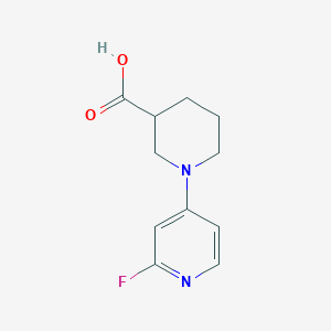 molecular formula C11H13FN2O2 B1480132 1-(2-Fluoropyridin-4-yl)piperidine-3-carboxylic acid CAS No. 2090639-76-0
