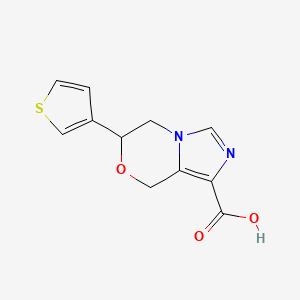 6-(thiophen-3-yl)-5,6-dihydro-8H-imidazo[5,1-c][1,4]oxazine-1-carboxylic acid