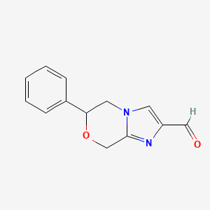 6-phenyl-5,6-dihydro-8H-imidazo[2,1-c][1,4]oxazine-2-carbaldehyde