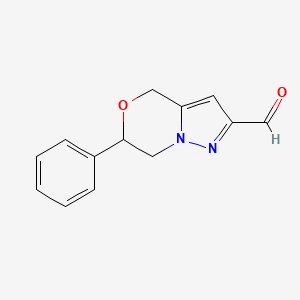 6-phenyl-6,7-dihydro-4H-pyrazolo[5,1-c][1,4]oxazine-2-carbaldehyde