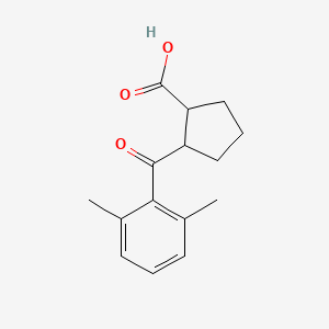 2-(2,6-Dimethylbenzoyl)cyclopentane-1-carboxylic acid