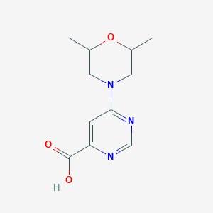 molecular formula C11H15N3O3 B1480152 6-(2,6-Dimethylmorpholino)pyrimidine-4-carboxylic acid CAS No. 2019579-23-6