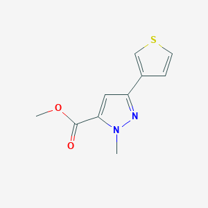 methyl 1-methyl-3-(thiophen-3-yl)-1H-pyrazole-5-carboxylate