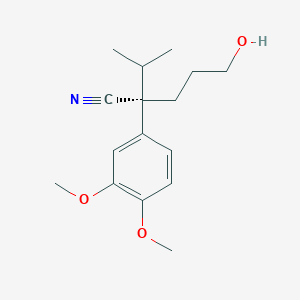 (S)-2-(3,4-Dimethoxyphenyl)-5-hydroxy-2-isopropylpentanenitrile