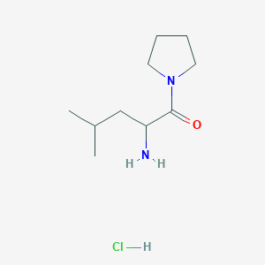 2-Amino-4-methyl-1-(pyrrolidin-1-yl)pentan-1-one hydrochloride