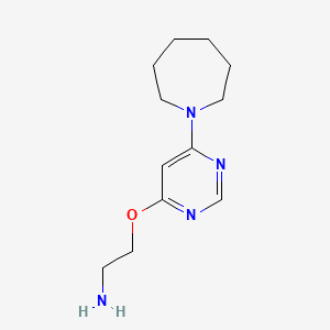 2-((6-(Azepan-1-yl)pyrimidin-4-yl)oxy)ethan-1-amine