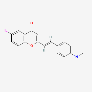 2-(4-(Dimethylamino)styryl)-6-iodo-4H-chromen-4-one