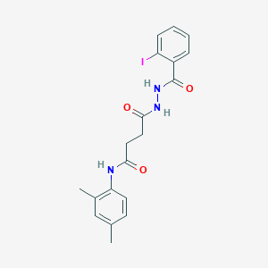 N-(2,4-dimethylphenyl)-4-{2-[(2-iodophenyl)carbonyl]hydrazinyl}-4-oxobutanamide