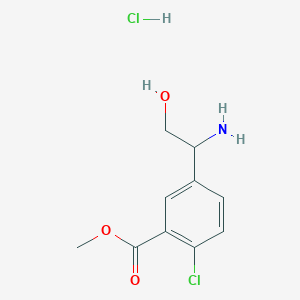 Methyl 5-(1-amino-2-hydroxyethyl)-2-chlorobenzoate;hydrochloride