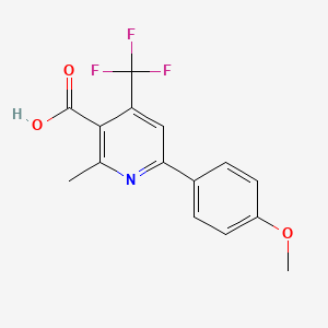 6-(4-Methoxyphenyl)-2-methyl-4-(trifluoromethyl)nicotinic acid