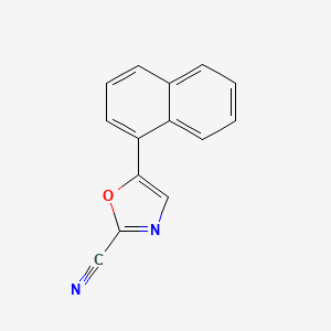 5-(Naphthalen-1-yl)oxazole-2-carbonitrile