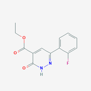 molecular formula C13H11FN2O3 B1480164 Ethyl 6-(2-fluorophenyl)-3-oxo-2,3-dihydropyridazine-4-carboxylate CAS No. 1421311-88-7