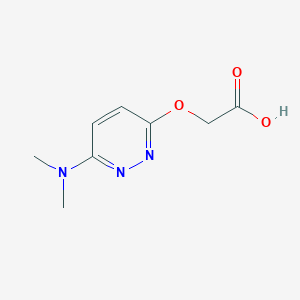 molecular formula C8H11N3O3 B1480167 2-((6-(Dimethylamino)pyridazin-3-yl)oxy)acetic acid CAS No. 2098083-73-7