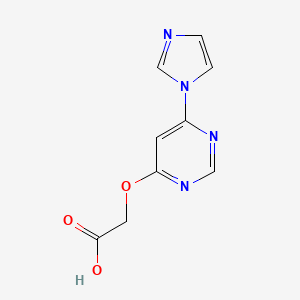 2-((6-(1H-imidazol-1-yl)pyrimidin-4-yl)oxy)acetic acid