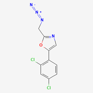 molecular formula C10H6Cl2N4O B1480174 2-(Azidomethyl)-5-(2,4-dichlorophenyl)oxazole CAS No. 2098091-64-4